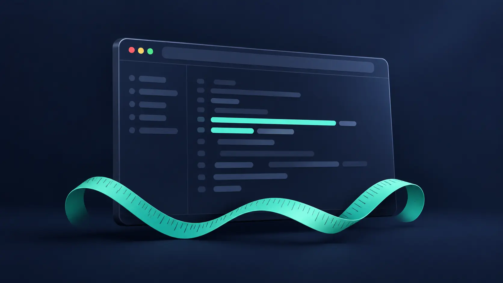 A dark code editor with a highlighted area ready for a developer to review.